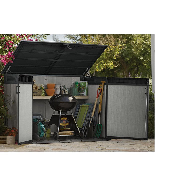 Keter 6 x 3 Oakland Grande Store Heavy Duty Plastic Shed – Grey