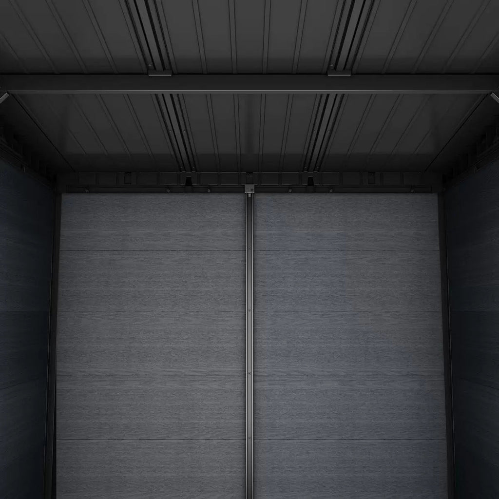 Keter 11x 7 Cortina Heavy Duty Plastic Pent Shed – Dark Grey