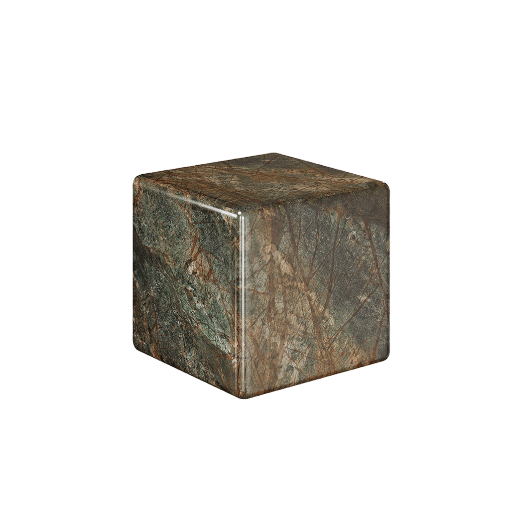 Cerazo Marble Coffee Table, Forest Green