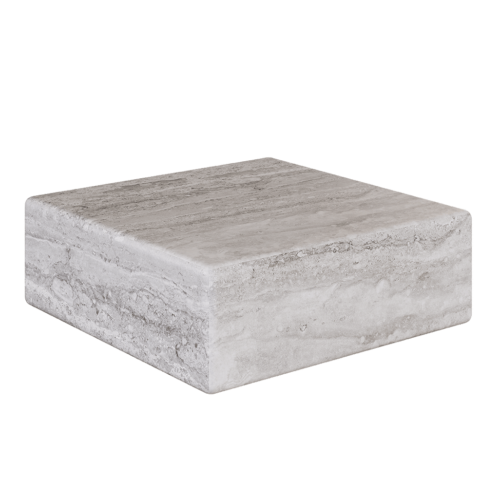 Cerazo Travertine Coffee Table, Grey