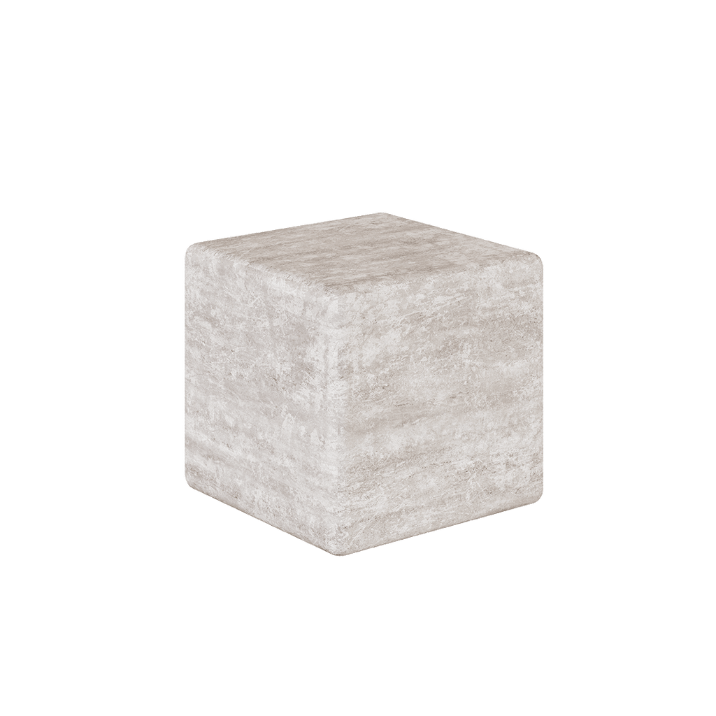 Cerazo Travertine Coffee Table, White