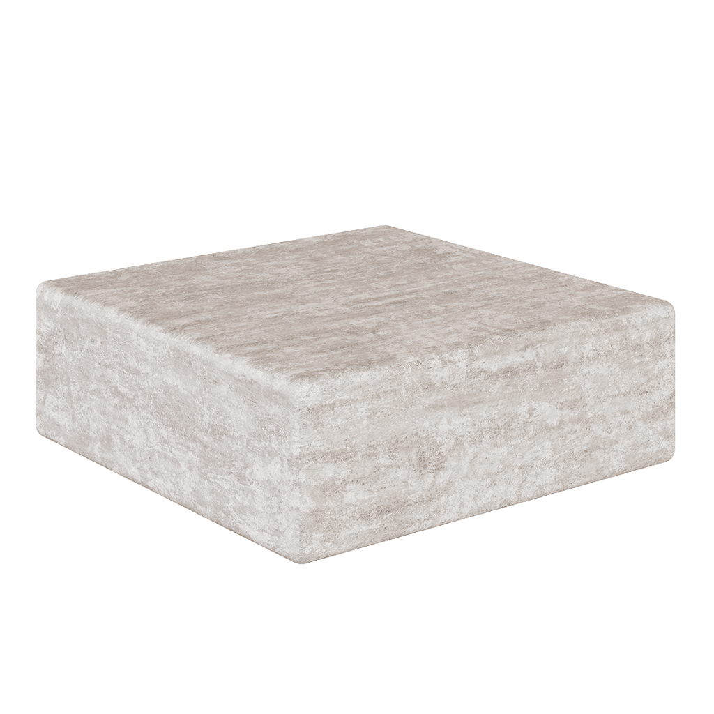 Cerazo Travertine Coffee Table, White