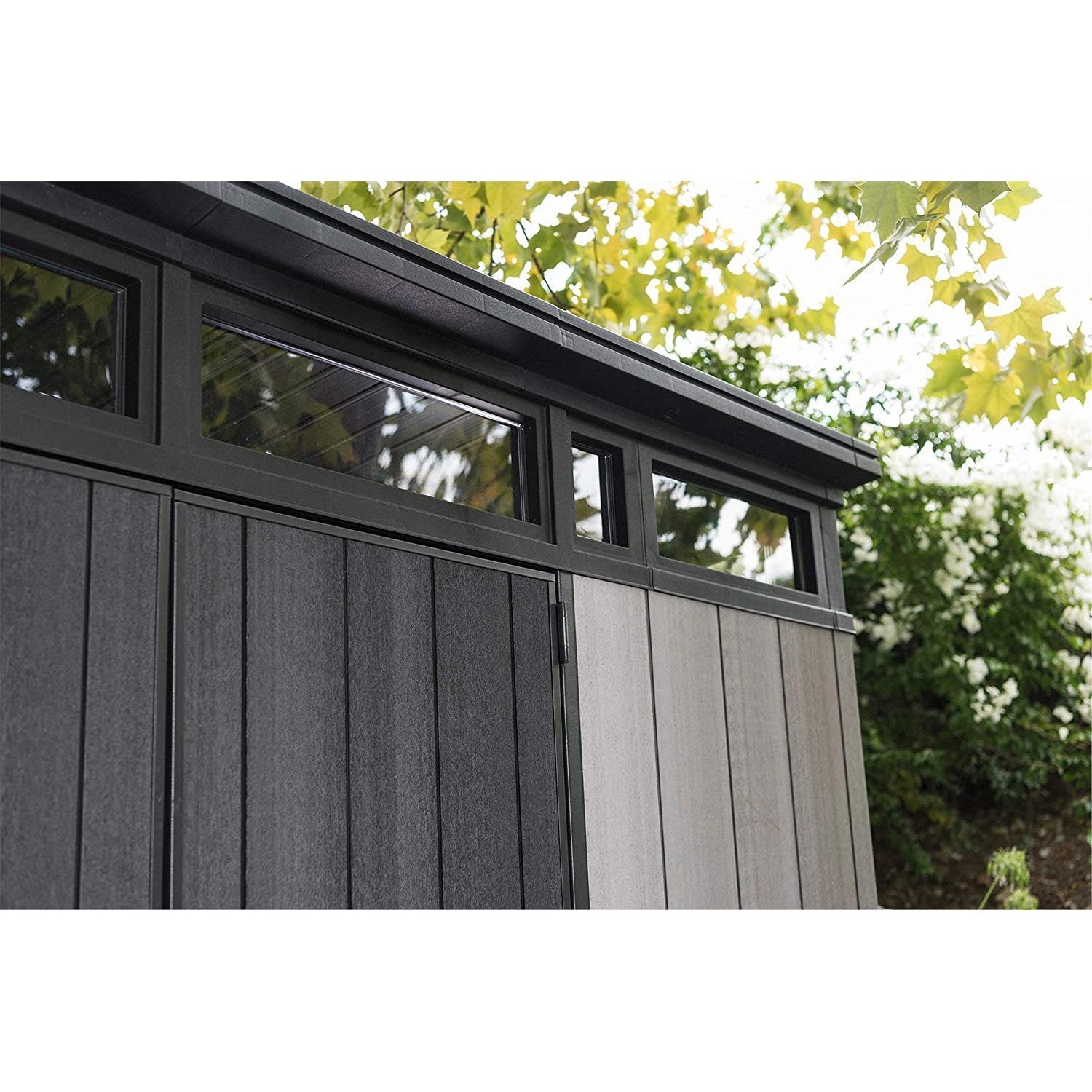 Keter 11x 7 Artisan Heavy Duty Plastic Pent Shed – Grey