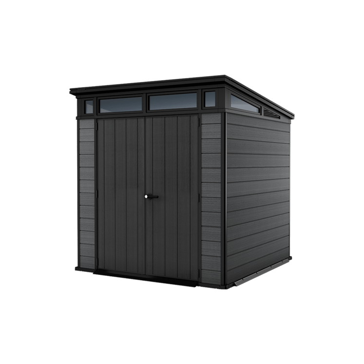 Keter 7x 7 Cortina Heavy Duty Plastic Pent Shed – Dark Grey