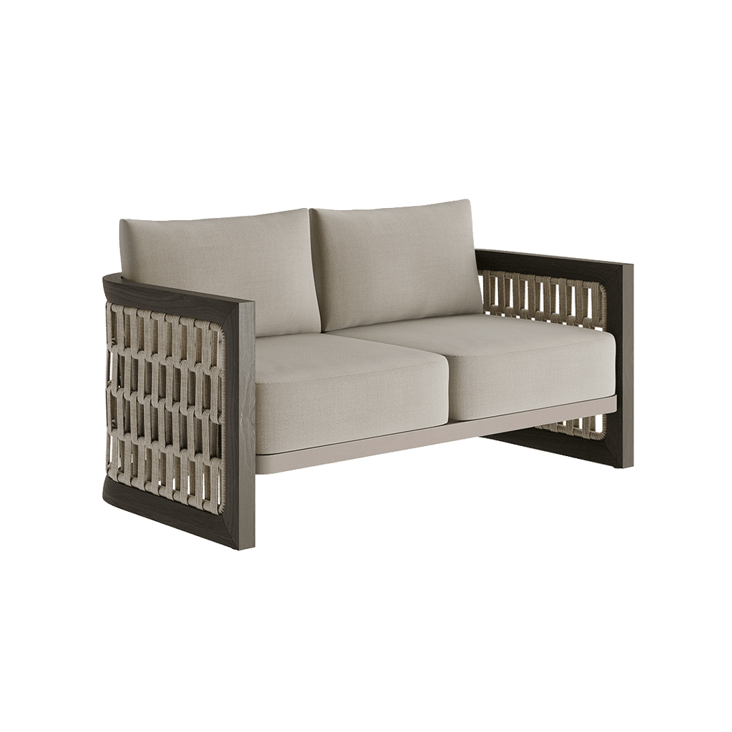 N2 Two Seater Sofa Dark Teak