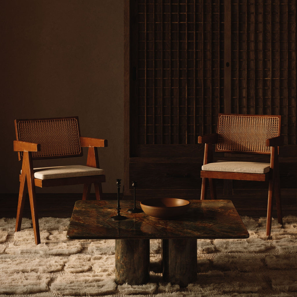 Nardelli Marble Coffee Table, Forest Green