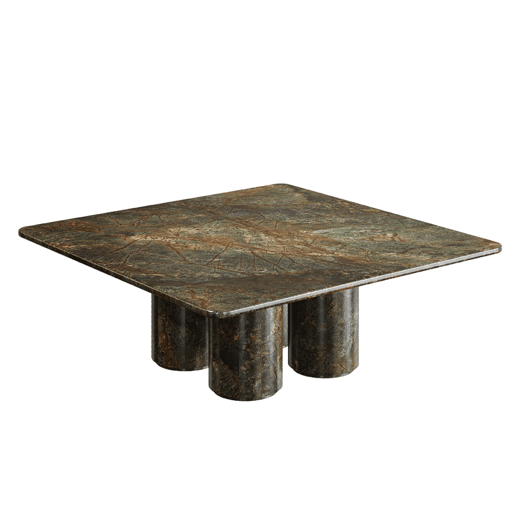 Nardelli Marble Coffee Table, Forest Green