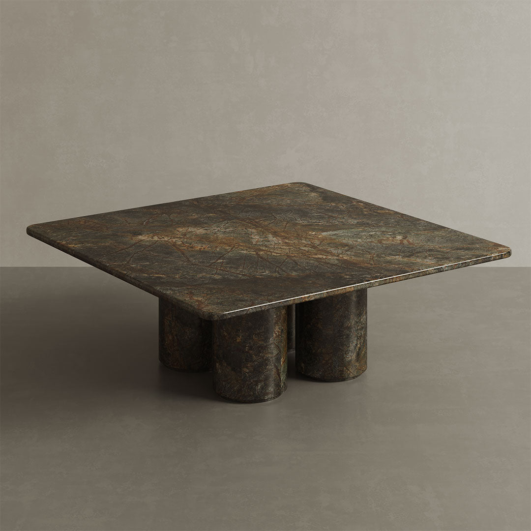 Nardelli Marble Coffee Table, Forest Green
