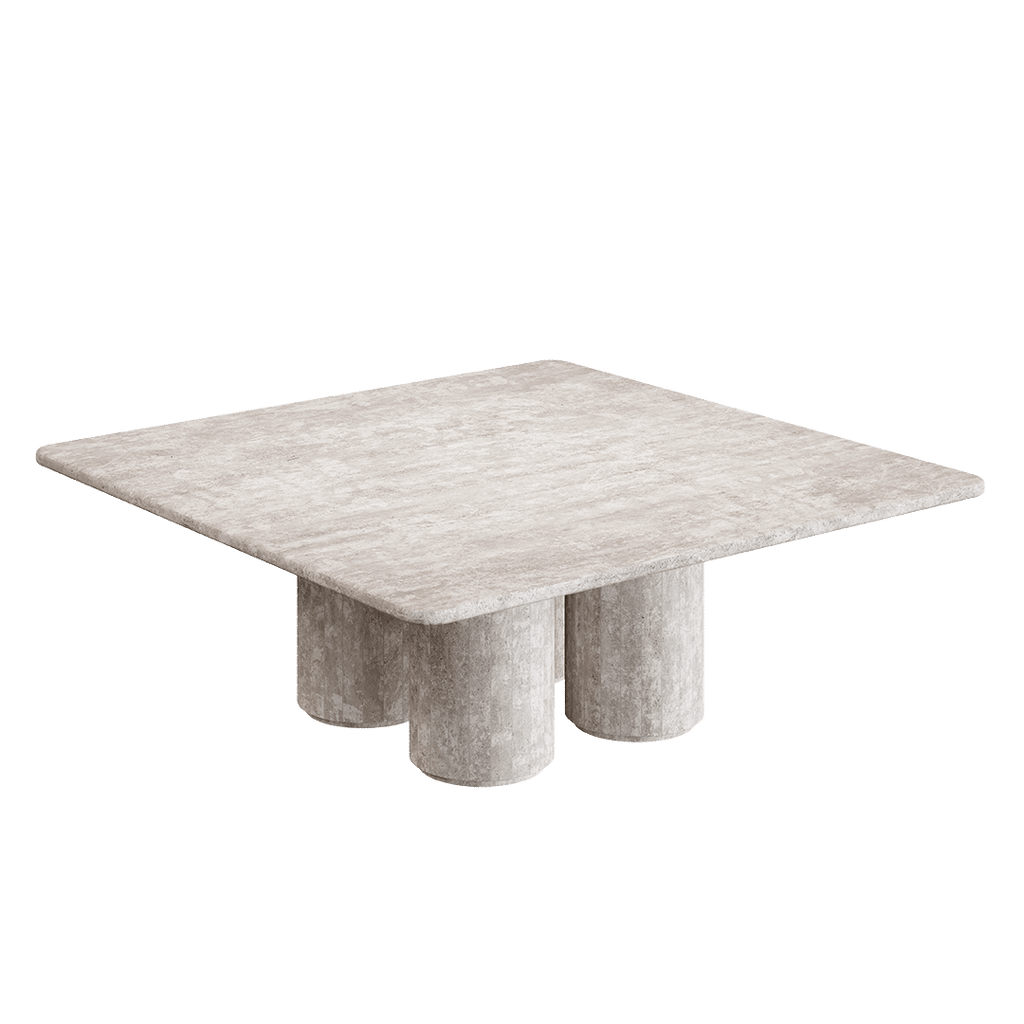 Nardelli Travertine Coffee Table, White