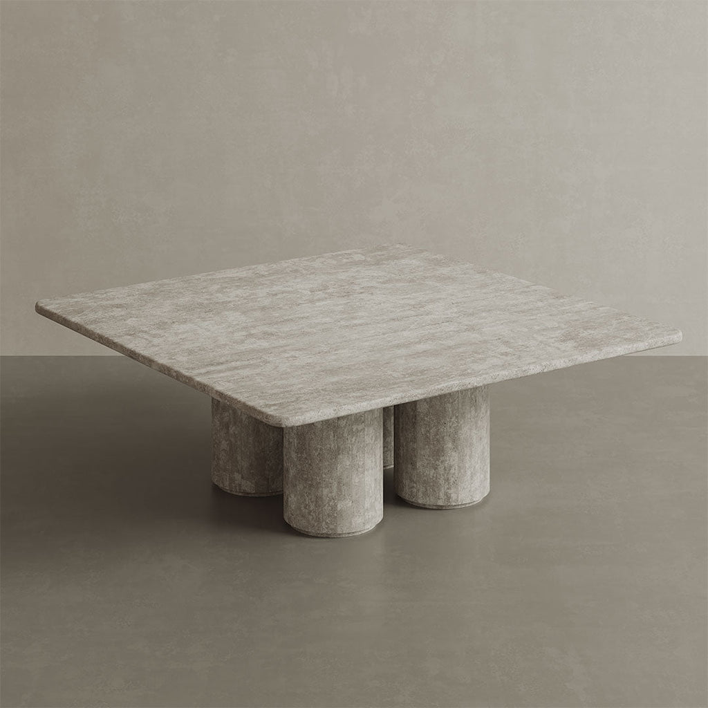 Nardelli Travertine Coffee Table, White