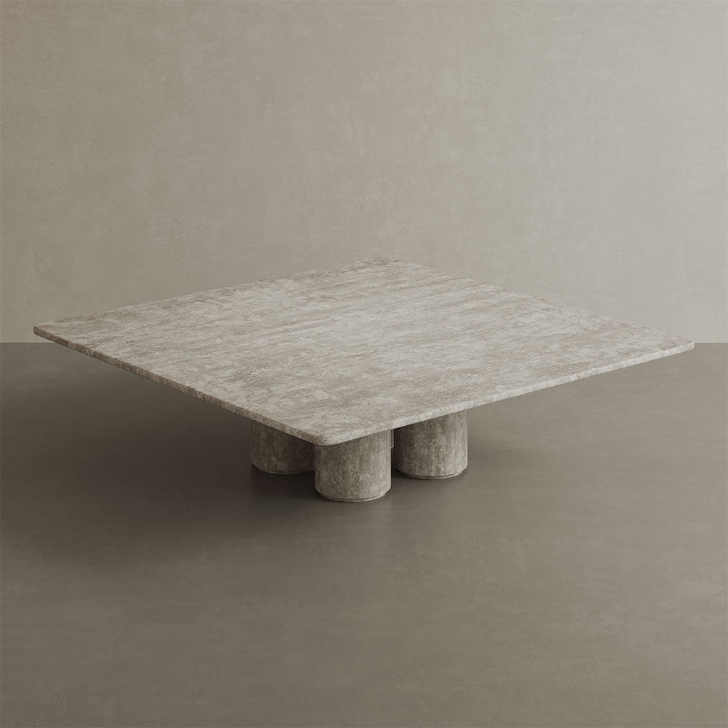 Nardelli Travertine Coffee Table, White