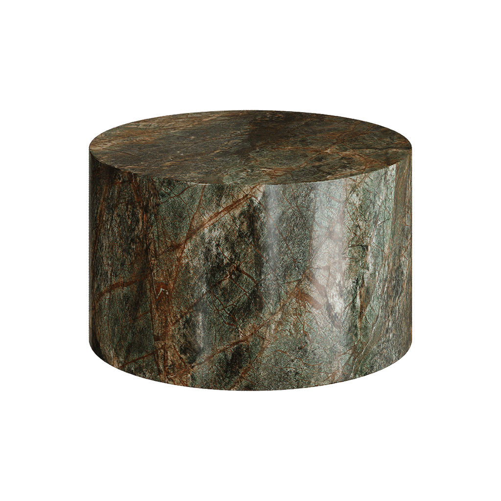 Porto Marble Coffee Table, Forest Green