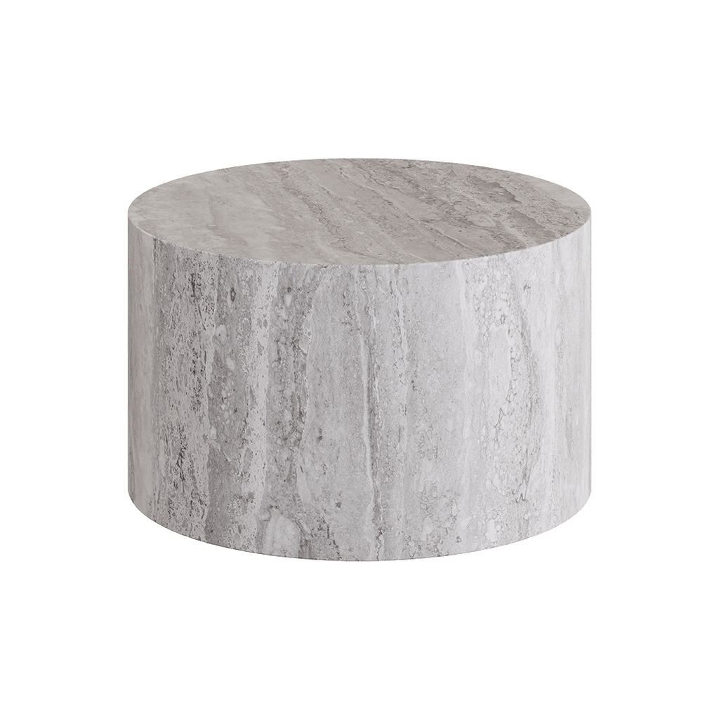 Porto Travertine Coffee Table, Grey