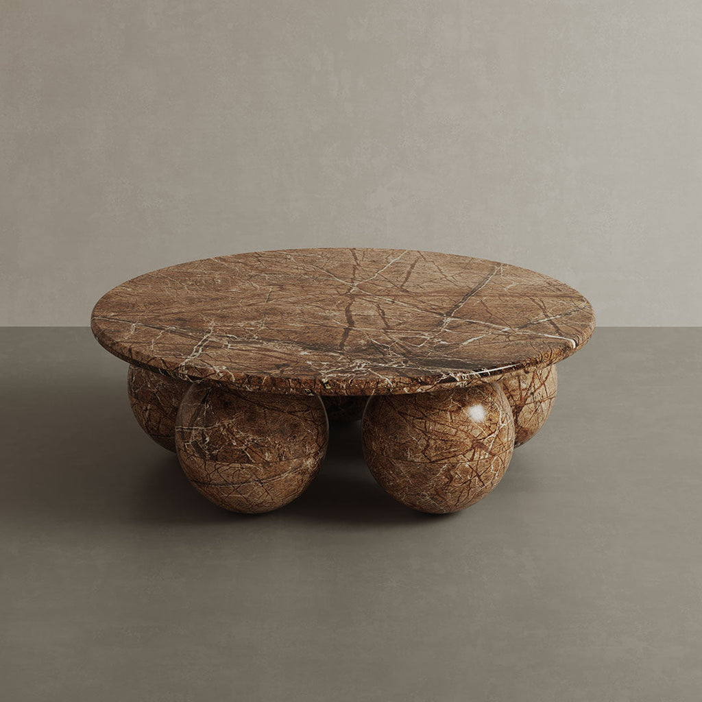 Sellano Marble Coffee Table, Mocha