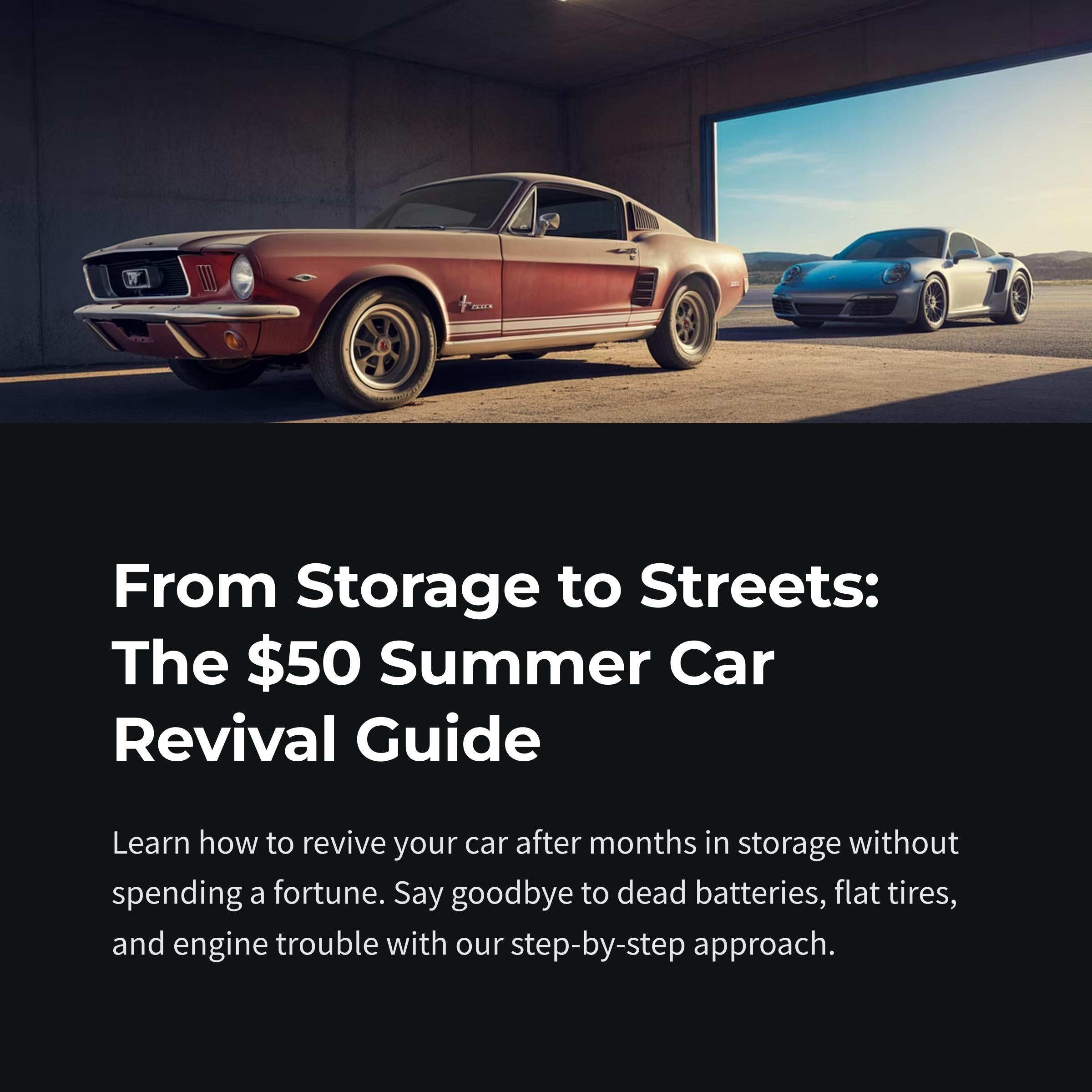 DIY Car Revival Guide: Auto Maintenance & Battery Reconditioning (Digital Download)